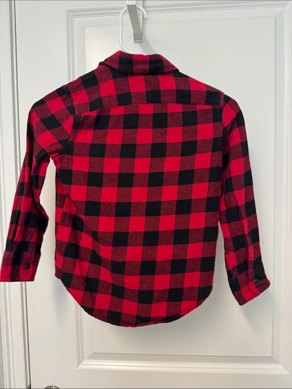 GAP Red and Black Plaid Flannel Shirt